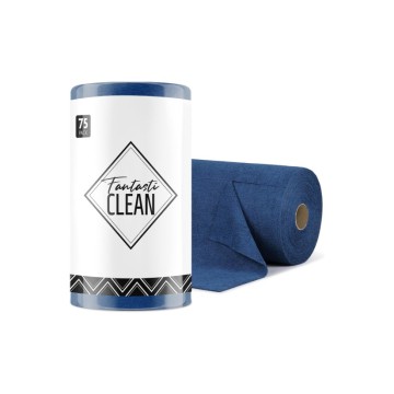 Çok Amaçlı Rulo Mikrofiber Temizlik Bezi 30x30 75 Yapraklı Lacivert