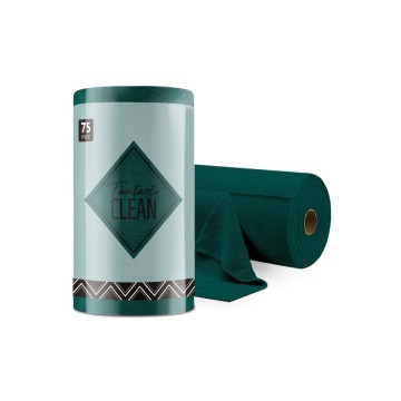 Çok Amaçlı Rulo Mikrofiber Temizlik Bezi 30x30 75 Yapraklı Koyu Yeşil